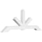 Ekena Millwork Vanguard Architectural Grade PVC Gable Bracket, 72"W x 27"H x 4"D x 4"F, 9/12 Pitch GBP072X27X0404VAN00 - alternate 1